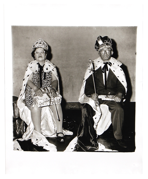 Diane Arbus “The King and Queen of a Senior Citizens Dance N.Y.C." 1970 Original Gelatin Silver Print