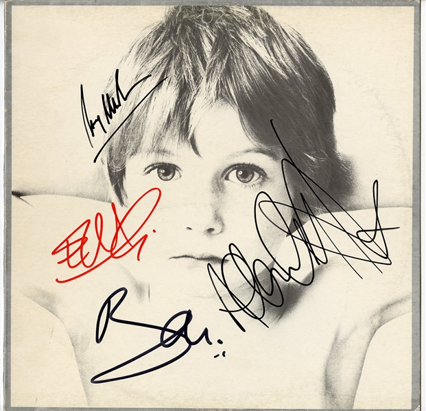 U2 Signed “Boy" Record Album Cover (JSA & REAL)