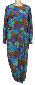 Betty White “Golden Girls" TV Show Worn Pattern Silk Dress
