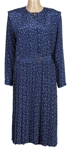 Betty White “Golden Girls" TV Show Worn Blue & White Floral Pattern Dress