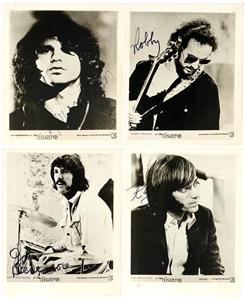 The Doors Signed Set of Four Elektra Promotional Original Photographs with Jim Morrison! (JSA)