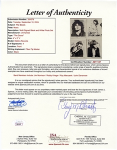 The Doors Signed Set of Four Elektra Promotional Original Photographs with Jim Morrison! (JSA)