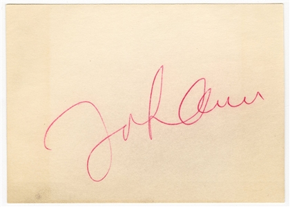 John Lennon Signed Cut (JSA & REAL)