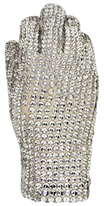 Michael Jackson July 13-15, 1984 Victory Tour Stage Worn Sequined Glove