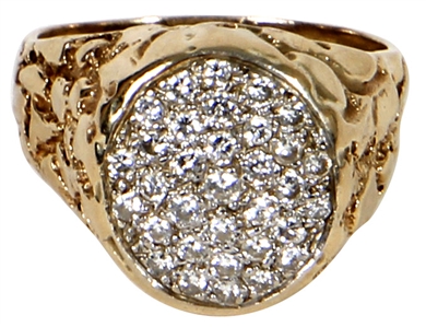 Elvis Presley Owned & Stage Worn 10KT Yellow Gold Massive Nugget Ring