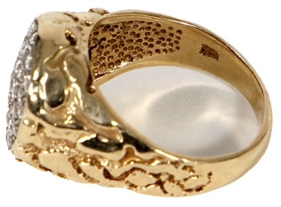 Elvis Presley Owned & Stage Worn 10KT Yellow Gold Massive Nugget Ring (RGU)