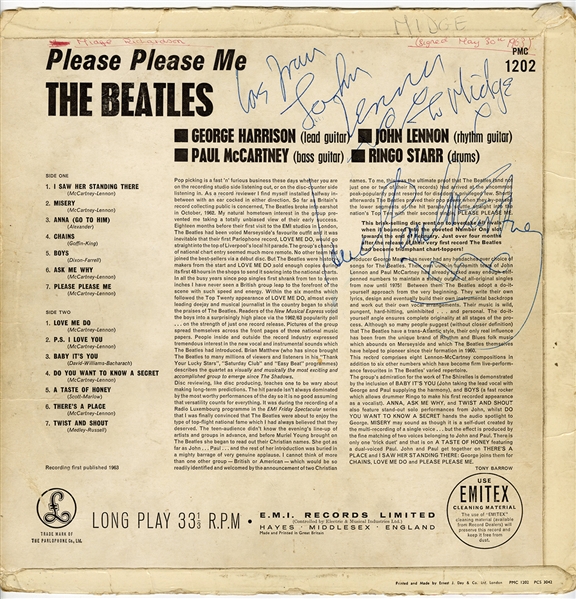 The Beatles Fully Signed "Please Please Me" Album (JSA & REAL)