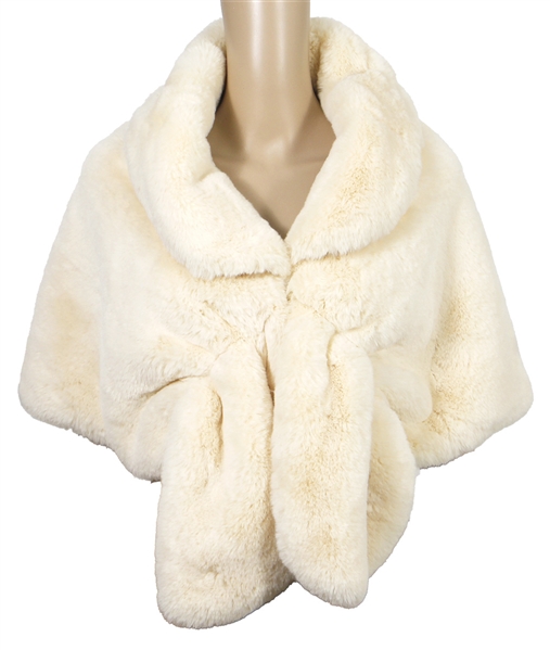Audrey Hepburn Owned & Worn White Faux Fur Jacket