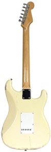 Kurt Cobain Owned & Stage Played White Fender Stratocaster - Used, Smashed & Repaired During 1992 European Tour (Big John Duncan LOA)