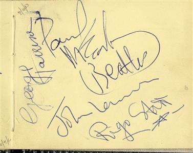 The Beatles (Paul McCartney & George Harrison) Fully Signed Cut (REAL)
