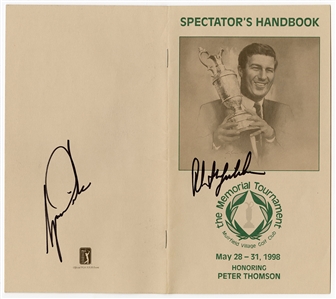 Tiger Woods & Phil Mickelson Signed 1998 Memorial Tournament Program