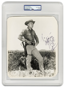 Steve McQueen Signed “Dead or Alive" Photograph (PSA/DNA Encapsulated)