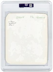Steve McQueen Signed “Dead or Alive Photograph (PSA/DNA Encapsulated)