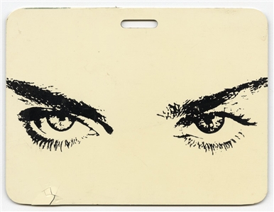 Madonna Personally Owned Luggage Tag From 1990 Blonde Ambition Tour