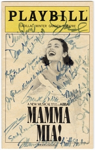 "Mamma Mia" Original Broadway Cast Signed Playbill