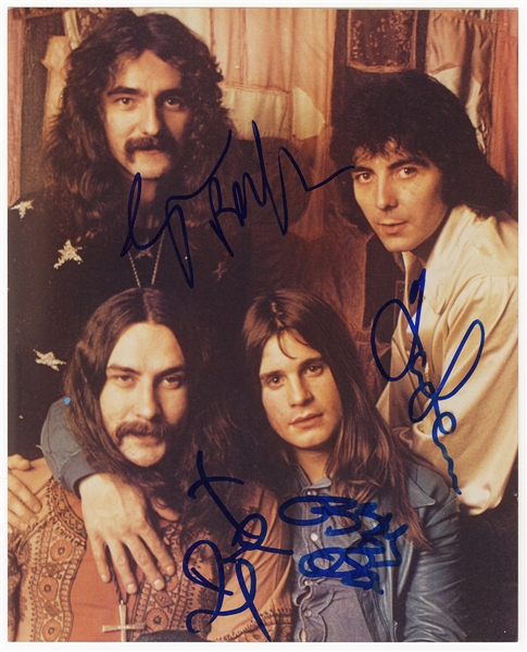 Black Sabbath Signed Photograph (Beckett)