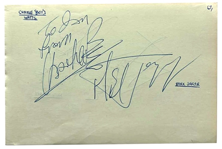 The Rolling Stones Signed Cuts (3) With Brian Jones (REAL)