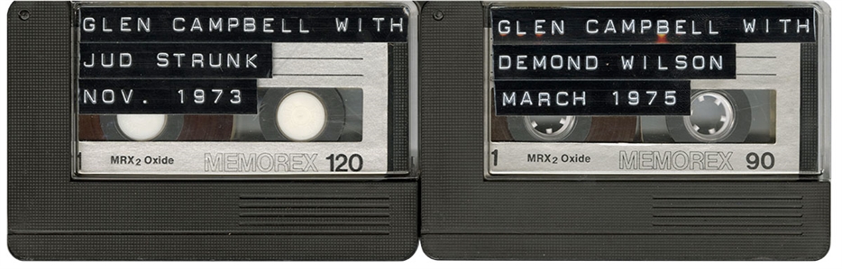 Glen Campbell November 1973 Concert Hilton Las Vegas 120 Minute Audio Tape & Glen Campbell March 1975 Concert Hilton Las Vegas 90 Minute Audio Tape