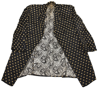 James Brown Stage Worn Custom Black Jacket with Sparkling Rosettes