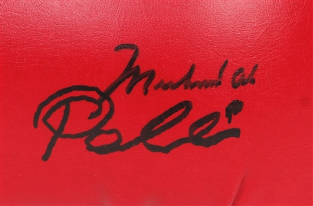 Pele & Muhammad Ali Signed Everlast Boxing Glove (Beckett)
