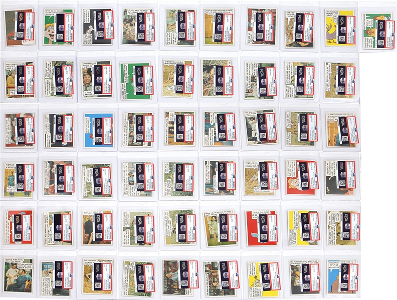 1970 Topps "Hee Haw" Test Card Complete Set (55) - Only Second To Ever Surface In Auction