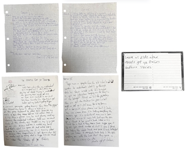 Tupac Shakur Handwritten Lyrics for Unreleased “Daze" & “Streetz Got Ya Babies" Songs With Never-Before-Heard Cassette With Handwritten Labels by Tupac