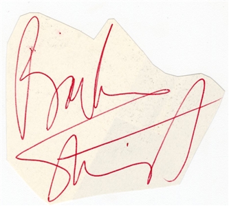 Barbra Streisand Vintage Signed Cut