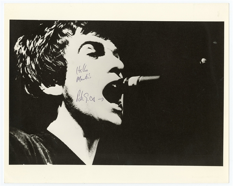 Genesis Peter Gabriel Signed Photograph