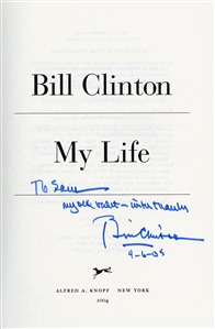 Bill Clinton Signed “My Life" Book