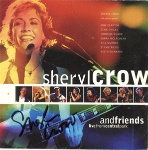 Sheryl Crow Signed "Live From Central Park" CD Cover