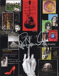 Paul Stanley Signed Art Gallery Flyer