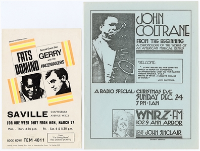 John Coltrane & Gerry and the Pacemakers Vintage Flyers (2)