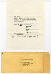 John Lennon 1976 Typed & Signed Letter With Annotations Firing His Old Lawyer (REAL)