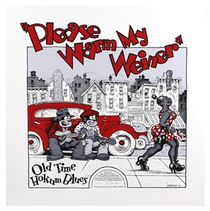 Robert Crumb Signed Record Cover Limited Edition Silkscreen “Please Warm My Weiner" “20/200"