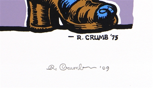 Robert Crumb Signed Record Cover Limited Edition Silkscreen “The Hokum Boys “20/250