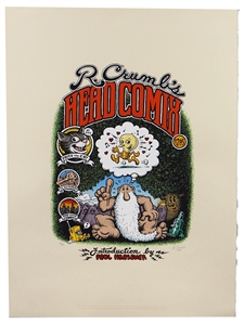 Robert Crumb Signed “Head Comix" Book Cover Art Limited Serigraph #140/200 (Wildwood Serigraphs, 2001)