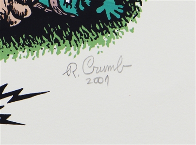 Robert Crumb Signed “Head Comix Book Cover Art Limited Serigraph #140/200 (Wildwood Serigraphs, 2001)