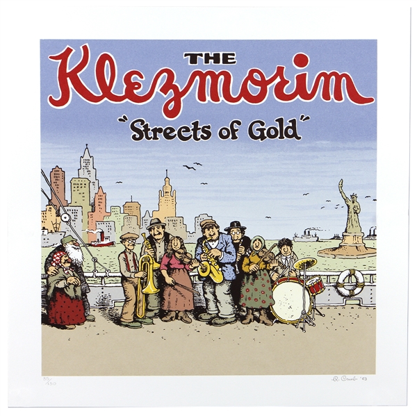Robert Crumb The Klezmorim “Streets of Gold" Signed Limited Edition Album Cover Serigraph #85/150 (2003)