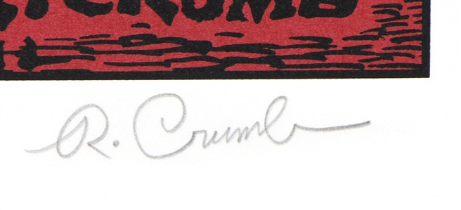 Robert Crumb “Sheer Poetry Signed Limited Edition Serigraph #62/200