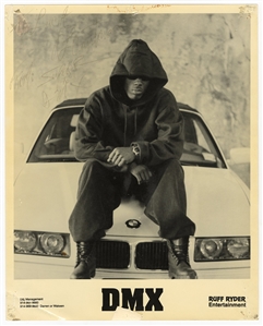 DMX Original One-Of-a-Kind Circa 1994 Ruff Ryders Promotional Photograph Signed by DMX