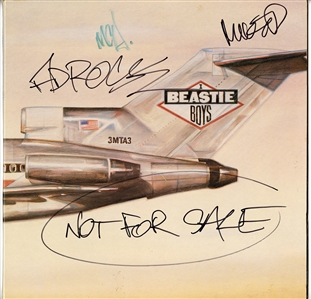 Beastie Boys Group Signed “Licensed to Ill Album With Incredible “Not For Sale Inscription (JSA)