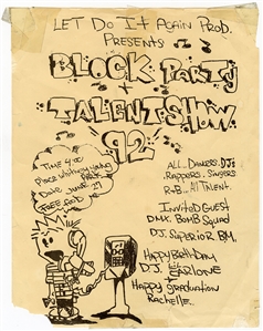 DMX Original One-Of-A-Kind 6/27/1992 Concert Flyer