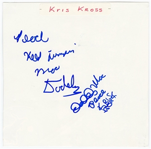Kriss Kross SIgned Sheet of Paper (Beckett & REAL)