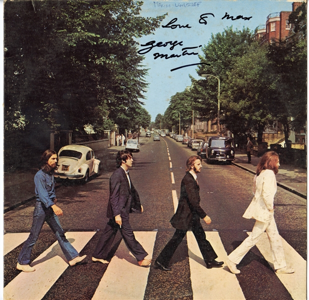 George Martin Signed “Abbey Road” Album (Maxim Langstaff Collection)