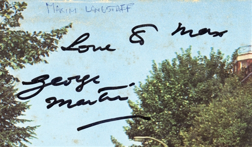 George Martin Signed “Abbey Road” Album (Maxim Langstaff Collection)