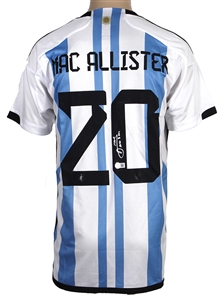 Alexis Mac Allister Signed Argentina Jersey