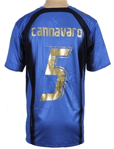 Fabio Cannavaro Signed Italy Jersey (Beckett)