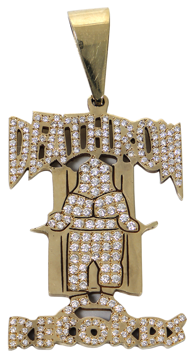 14KT Gold & Diamonds Death Row Records Pendant Commissioned by Death Row Records